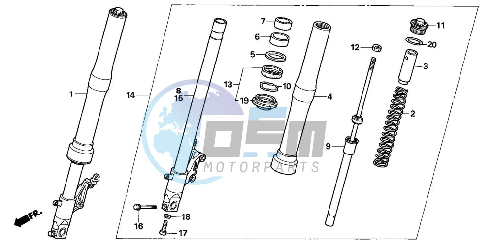 FRONT FORK (CB600F5/6)