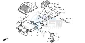 VF750C2 drawing AIR CLEANER