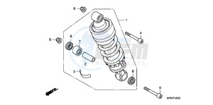 CB1000RB drawing REAR CUSHION