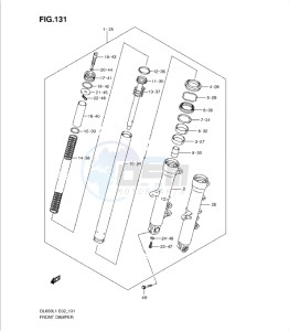 DL650 drawing FRONT DAMPER