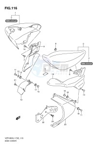 VZR1800 (E2) INTRUDER drawing SIDE COVER (VZR1800L1 E2)