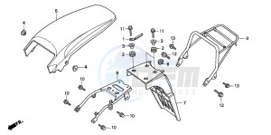 CRM75R drawing REAR FENDER