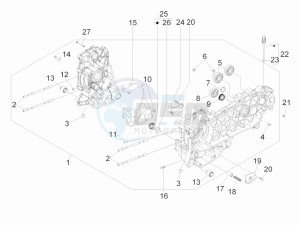 Beverly 300 RST 4T 4V ie E3 drawing Crankcase