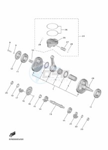 YZ250F (B7BS) drawing CRANKSHAFT & PISTON