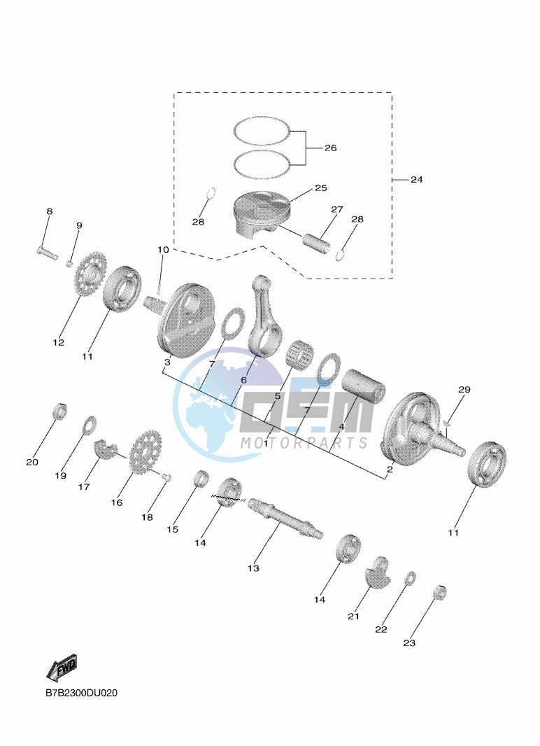 CRANKSHAFT & PISTON