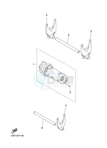 XVS1300CU XVS1300 CUSTOM XVS1300 CUSTOM (2SS8) drawing SHIFT CAM & FORK