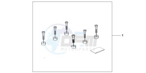 NX650 500 DOMINATOR drawing TOPBOX SUBKIT