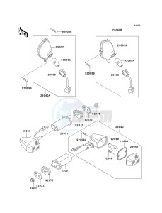 ZG 1000 A [CONCOURS] (A6F) A6F drawing TURN SIGNALS