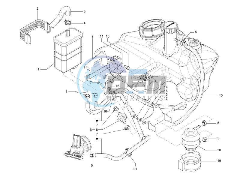 Anti-percolation system