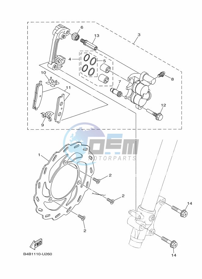 FRONT BRAKE CALIPER