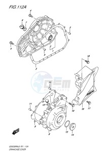 GSX-250 RA drawing CRANKCASE COVER