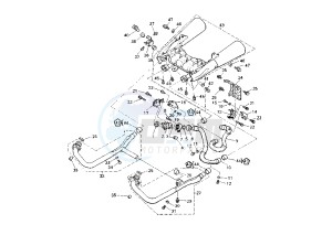 V-MAX 1200 drawing EXHAUST