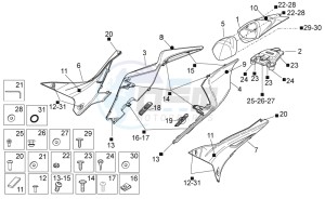 RSV4 1000 APRC Factory ABS (AU, CA, EU, J, RU, USA) drawing Rear body I