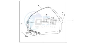 CBF1000FAC drawing 45L TOP BOX NIGHTSTAR BLACK