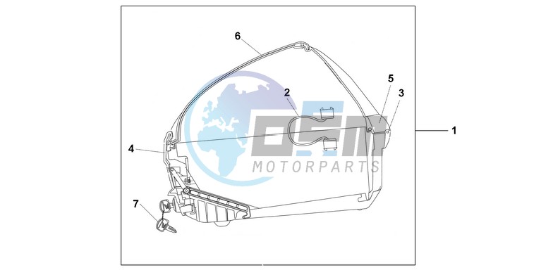 45L TOP BOX NIGHTSTAR BLACK