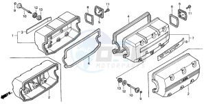 GL1500SE GOLDWING SE drawing CYLINDER HEAD COVER