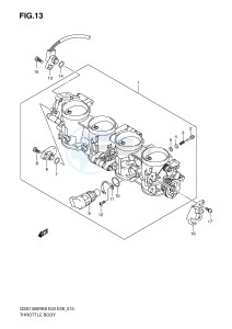 GSX1300R (E3-E28) Hayabusa drawing THROTTLE BODY