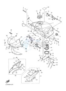 YZF-R6 600 R6 (2CXM 2CXN) drawing FUEL TANK