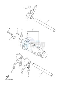 XJ6N ABS 600 XJ6-N (NAKED, ABS) (36B5) drawing SHIFT CAM & FORK