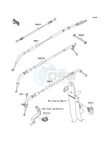 Z1000 ABS ZR1000EDF FR XX (EU ME A(FRICA) drawing Cables