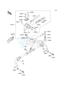 KVF 750 D [BRUTE FORCE 750 4X4I] (D8F-D9F) D9F drawing FRONT MASTER CYLINDER