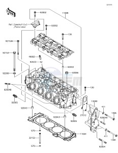 JET SKI ULTRA 310LX JT1500MGF EU drawing Cylinder Head