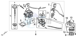 SYMPHONY 50 25KMH drawing CARBURATOR