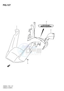 AN650 (E2) Burgman drawing HANDLE COVER (AN650AL1 E51)