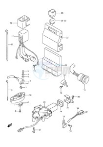 DF 250AP drawing PTT Switch/Engine Control Unit