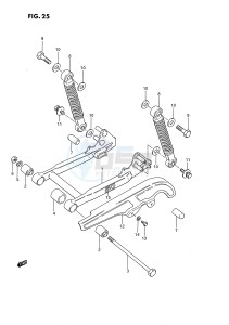 JR50 (P3) drawing REAR SWINGING ARM