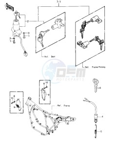 KZ 550 C [LTD] (C1-C2) [LTD] drawing IGNITION SWITCH_LOCKS_REFLECTORS -- 80-81 C1_C2- -