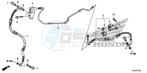 FES125C drawing REAR BRAKE PIPE (FES125)