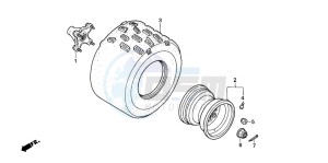 TRX400EX SPORTRAX 400 EX drawing REAR WHEEL