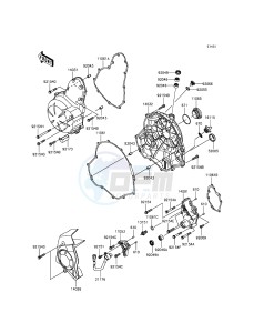 ER-6F_ABS EX650FFF XX (EU ME A(FRICA) drawing Engine Cover(s)