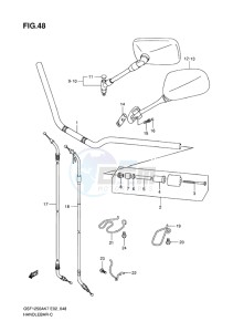 GSF-1250S ABS BANDIT EU drawing HANDLEBAR