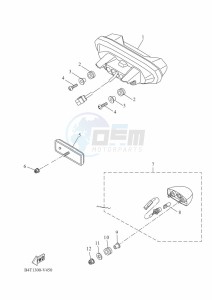 TRACER 700 MTT690-A (B4T1) drawing TAILLIGHT