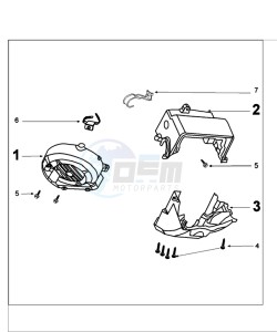 FIGHT 4 50 4T drawing ENGINE COVER