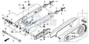 CBF1000T drawing SWINGARM