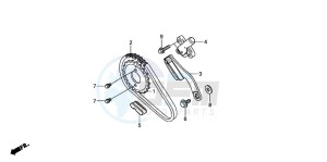 TRX500FPE drawing CAM CHAIN