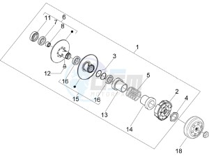 Zip & Zip 100 drawing Driven pulley