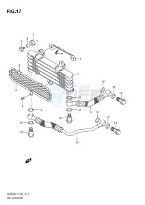 DL650 (E2) V-Strom drawing OIL COOLER