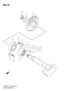 LT-R450 (E28-E33) drawing CRANK BALANCER (LT-R450L1 E33)