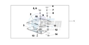 XL700VA9 UK - (E / ABS MKH) drawing TOP BOX BRACKET