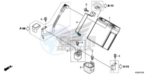 CBR250RAF CBR250RA Europe Direct - (ED) drawing BATTERY