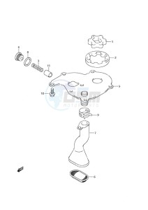 DF 25 V-Twin drawing Oil Pump