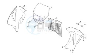 RX-SX 50 drawing Front body II - Supermotard