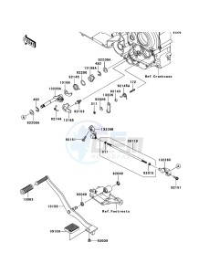 VN1700_VOYAGER_ABS VN1700B9F GB XX (EU ME A(FRICA) drawing Gear Change Mechanism