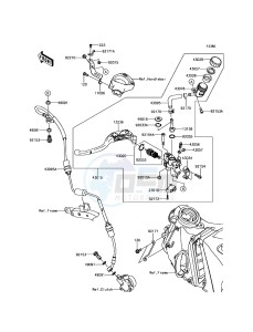 ZZR1400 ABS ZX1400JHF GB XX (EU ME A(FRICA) drawing Clutch Master Cylinder