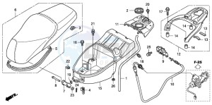 SH125R drawing SEAT/LUGGAGE BOX