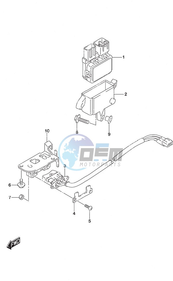 PTT Switch Tiller Handle w/Power Tilt